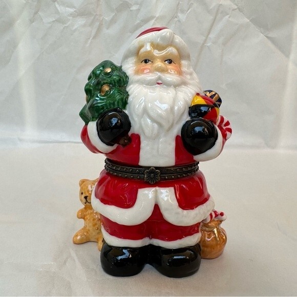 Santa Xmas Trinket Box - Picture 3 of 11